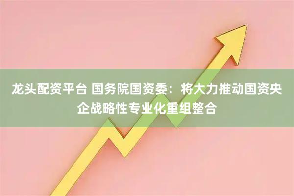 龙头配资平台 国务院国资委：将大力推动国资央企战略性专业化重组整合
